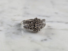 Load image into Gallery viewer, Womens Vintage Estate 14K White Gold Diamond Ring, 4.7g E5759