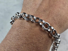 Load image into Gallery viewer, Womens Vintage Estate Sterling Silver Modernist Bracelet 28.7g #E5782