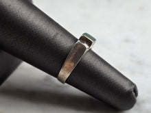 Load image into Gallery viewer, Womens Vintage Estate Sterling Silver Modernist Malachite Ring 3.3g E5785