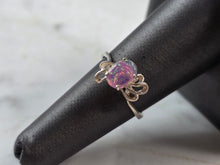 Load image into Gallery viewer, Womens Vintage Estate Sterling Silver Pink Opal Stone Ring 1.7g E5788