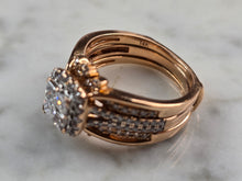 Load image into Gallery viewer, Exquisite Womens Vintage Estate 14K Rose Gold Diamond Ring 8.2g E5793