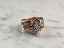 Load image into Gallery viewer, Exquisite Womens Vintage Estate 14K Rose Gold Diamond Ring 8.2g E5793