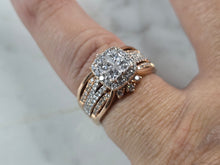 Load image into Gallery viewer, Exquisite Womens Vintage Estate 14K Rose Gold Diamond Ring 8.2g E5793