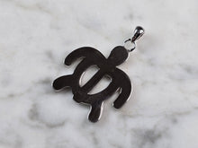 Load image into Gallery viewer, Womens Sterling Silver Opal Sea Turtle Pendant 5.2g E5809