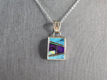 Load image into Gallery viewer, Womens Sterling Silver Cecil Ashley Native Turquoise Pendant Necklace 6.7g E5828