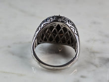 Load image into Gallery viewer, Mens Sterling Silver Lions Head Ring 12.2g E5834