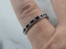 Load image into Gallery viewer, Womens Vintage Estate Sterling Silver Modernist Infinity Ring 2.1g E5835
