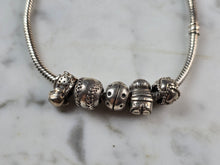 Load image into Gallery viewer, Womens Vintage Estate Sterling Silver Pandora Charm Bracelet 38.4g E5838