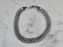 Load image into Gallery viewer, Womens Vintage Estate Sterling Silver Link Bracelet 7.2g E5844