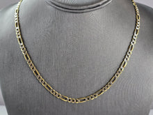 Load image into Gallery viewer, Womens Mens Vintage Estate 10K Yellow &amp; White Gold Chain Necklace 11.9g E5850