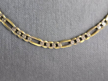 Load image into Gallery viewer, Womens Mens Vintage Estate 10K Yellow &amp; White Gold Chain Necklace 11.9g E5850