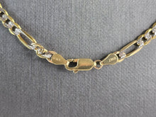 Load image into Gallery viewer, Womens Mens Vintage Estate 10K Yellow &amp; White Gold Chain Necklace 11.9g E5850