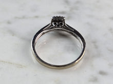 Load image into Gallery viewer, Womens Vintage Estate 10K White Gold Diamond Ring, 2.2g E5856