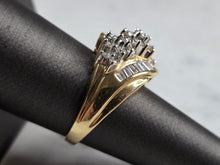 Load image into Gallery viewer, Womens Vintage Estate 14K Yellow Gold Modernist Diamond Ring 7.2g E5861