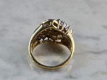 Load image into Gallery viewer, Womens Vintage Estate 14K Yellow Gold Modernist Diamond Ring 7.2g E5861
