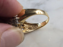 Load image into Gallery viewer, Womens Vintage Estate 14K Yellow Gold Modernist Diamond Ring 7.2g E5861