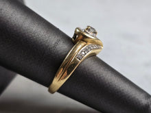 Load image into Gallery viewer, Womens Vintage Estate 14K Yellow Gold Diamond Heart Ring 5.0g E5862