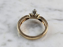 Load image into Gallery viewer, Womens Vintage Estate 14k Yellow Gold Diamond Keepsake Ring 4.1g E5863