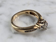 Load image into Gallery viewer, Womens Vintage Estate 14k Yellow Gold Diamond Keepsake Ring 4.1g E5863