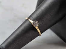 Load image into Gallery viewer, Womens Vintage Estate 14K Yellow Gold Diamond Engagement Ring, 1.4g E5865