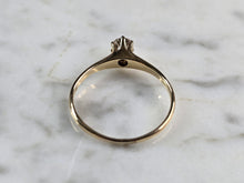 Load image into Gallery viewer, Womens Vintage Estate 14K Yellow Gold Diamond Engagement Ring, 1.4g E5865