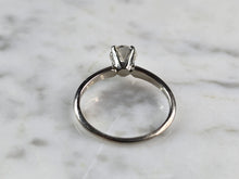 Load image into Gallery viewer, Womens Vintage Estate 14K White Gold Diamond Engagement Ring, 2.0g E5866
