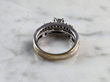 Load image into Gallery viewer, Womens Vintage Estate 14K Yellow &amp; White Gold Diamond Ring, 4.6g E5867