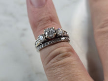 Load image into Gallery viewer, Womens Vintage Estate 14K Yellow &amp; White Gold Diamond Ring, 4.6g E5867