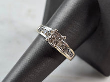 Load image into Gallery viewer, Womens Vintage Estate 14K White Gold Diamond Ring, 5.4g E5869
