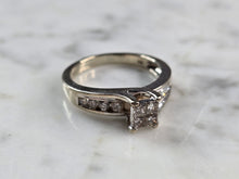 Load image into Gallery viewer, Womens Vintage Estate 14K White Gold Diamond Ring, 5.4g E5869