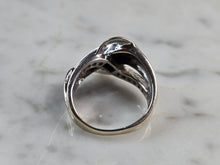 Load image into Gallery viewer, Womens Vintage Estate 14K White Gold Modernist Diamond Ring, 4.5g E5870