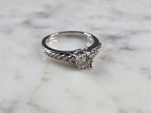 Load image into Gallery viewer, Womens Vintage Estate 14K White Gold Diamond Ring, 3.5g E5871