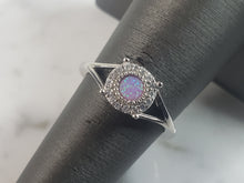 Load image into Gallery viewer, Womens Vintage Estate Sterling Silver Pink Opal Stone Ring 2.4g E5903