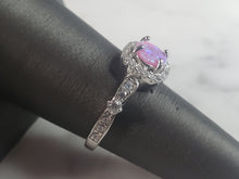 Load image into Gallery viewer, Womens Vintage Estate Sterling Silver Pink Opal Stone Ring 3.3g E5912