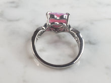Load image into Gallery viewer, Womens Vintage Estate Sterling Silver Pink Opal Stone Ring 3.1g E5932