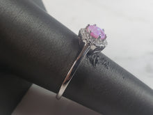 Load image into Gallery viewer, Womens Vintage Estate Sterling Silver Pink Opal Stone Ring 2.5g E5933
