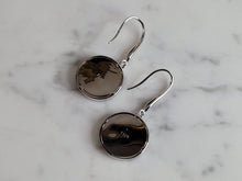Load image into Gallery viewer, Womens Sterling Silver Blue Opal Tree of Life Earrings 6.9g E6007