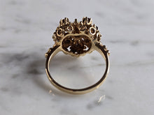 Load image into Gallery viewer, Womens Vintage Estate 10K Yellow Gold Opal Amethyst Heart Ring 3.7g E6017