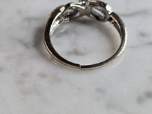 Load image into Gallery viewer, Womens Vintage Estate 10K White Gold Ring Diamond Ring, 3.1g, E6019