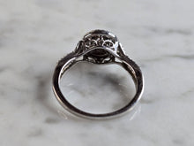 Load image into Gallery viewer, Womens Vintage Estate 10K White Gold Modernist Diamond Ring, 2.8g, E6020