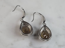 Load image into Gallery viewer, Womens Estate Sterling Silver Citrine Dangle Earrings 7.5g E6024