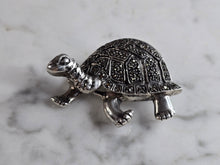 Load image into Gallery viewer, Womens Vintage Estate Sterling Silver Turtle Tortoise Brooch 17.8g E6053