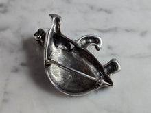 Load image into Gallery viewer, Womens Vintage Estate Sterling Silver Turtle Tortoise Brooch 17.8g E6053