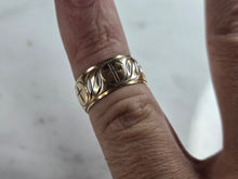 Load image into Gallery viewer, Womens Vintage Estate 14K Yellow Gold Religious Cross FG Ring 5.4g E6058
