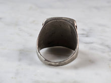 Load image into Gallery viewer, Mens Vintage Sterling Silver Southwestern Turquoise MOP Onyx Ring 13.1g E605