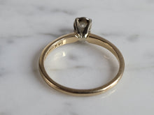 Load image into Gallery viewer, Womens Vintage Estate 14k Gold Diamond Engagement Ring 2.2g #E6061