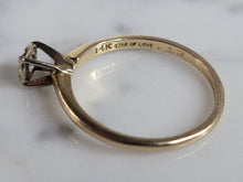 Load image into Gallery viewer, Womens Vintage Estate 14k Gold Diamond Engagement Ring 2.2g #E6061