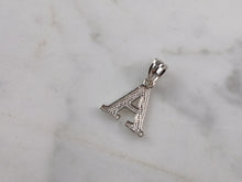 Load image into Gallery viewer, Womens Sterling Silver Initial Letter " A " Pendant 0.3g E6068