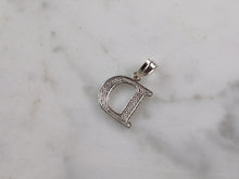 Load image into Gallery viewer, Womens Sterling Silver Initial Letter " D " Pendant 0.3g E6071