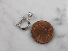 Load image into Gallery viewer, Womens Sterling Silver Initial Letter " D " Pendant 0.3g E6071